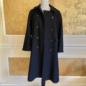 ILGWU Union Made vintage black wool pea coat M